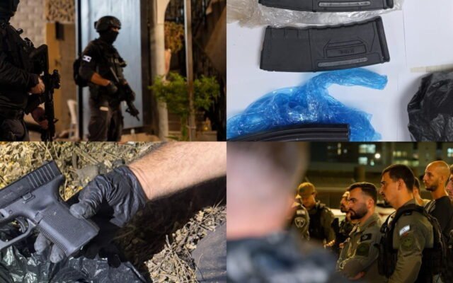 الشرطة: عشرة موقوفين في الناصرة ليلاً وضبط مسدّس وقنبلة يدوية على خلفية صراع العصابات