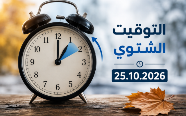التوقيت الشتوي يبدأ ليلة 24 تشرين الأوّل ويستمرّ حتى آذار 2027