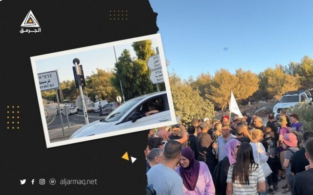 إغلاق طرق مجد الكروم ومنع المزارعين من أراضيهم