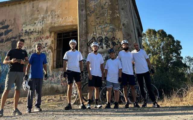 درّاجون من يافا يقطعون الطريق من الجولان إلى مدينتهم