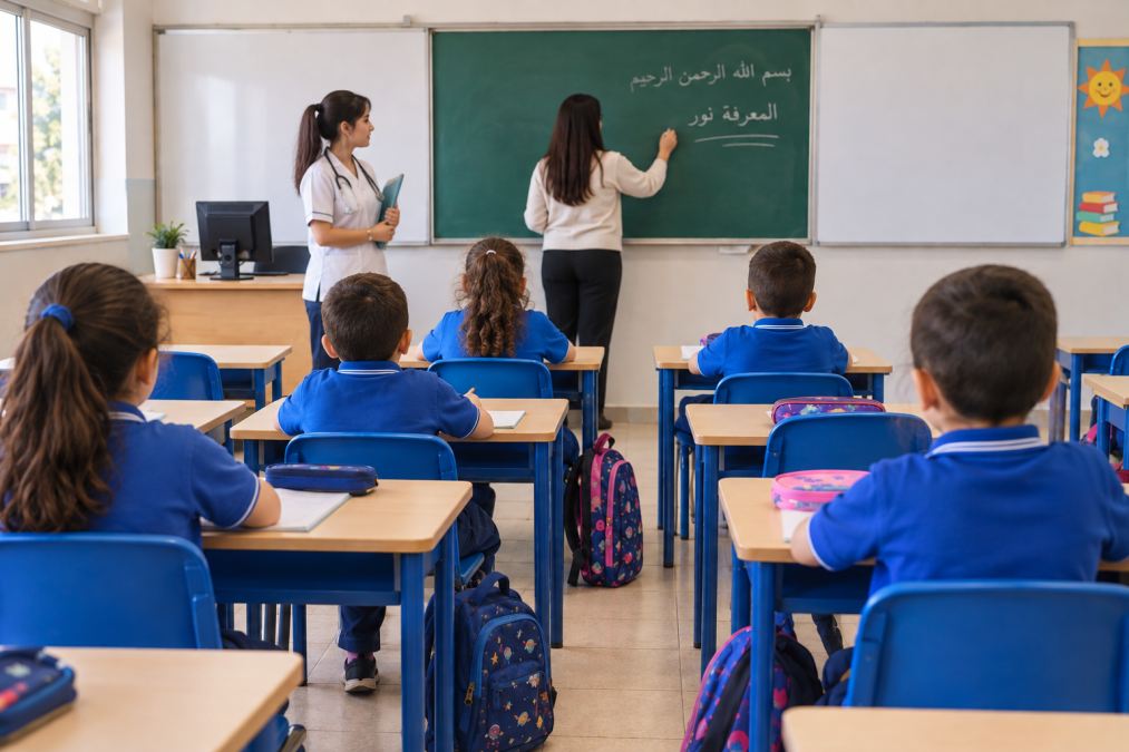 تبدأ وزارتا الصحة والتربية والتعليم مع السنة الدراسية 2026-2027 برنامجاً تجريبياً يدمج ممرّضةً ضمن طاقم المدرس