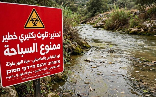 «الصحة» و«حماية البيئة»: تلوّثٌ بكتيري يفوق الحدّ المسموح في مجارٍ مائية شمالي البلاد