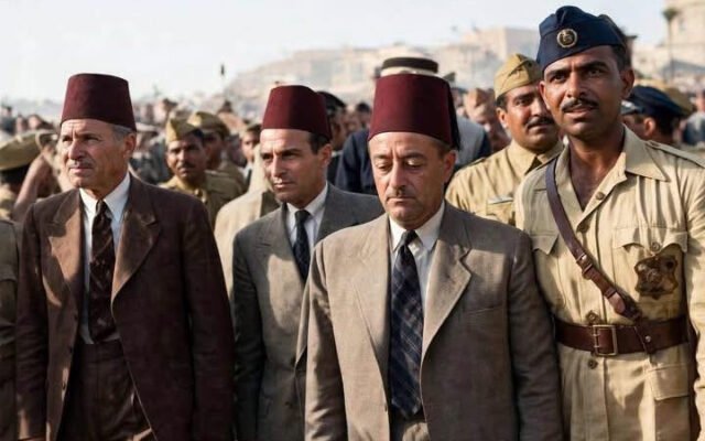 صورةٌ نادرة من يافا ما قبل النكبة: يوسف هيكل بين أحمد الشقيري وجمال الحسيني